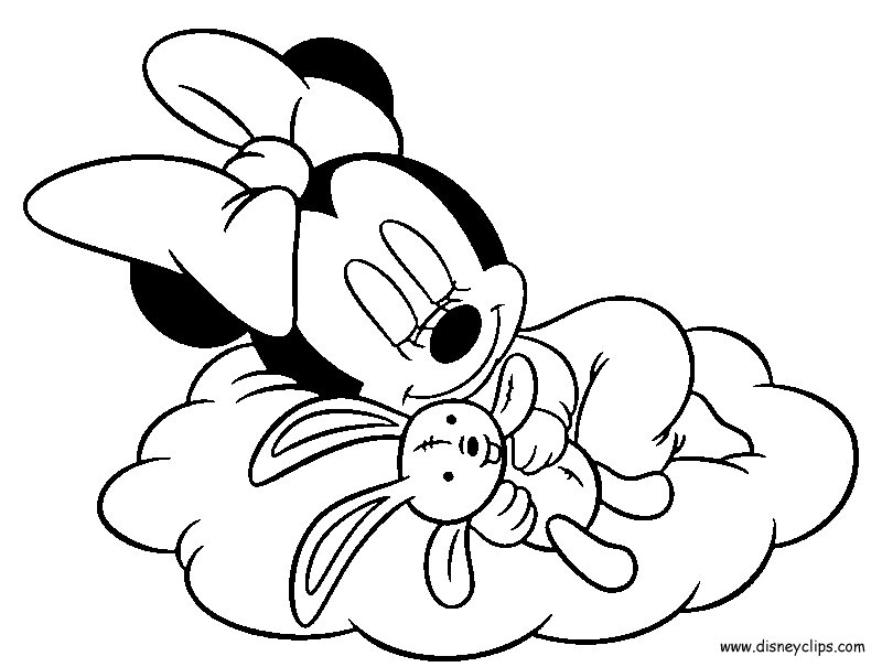 Baby Mickey Mouse Friends Coloring Pages 
