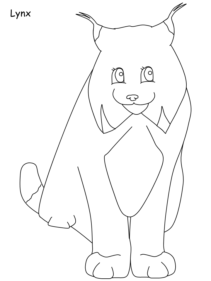 Canada Lynx Coloring Page