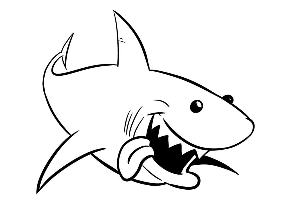 colouring-pictures-of-sharks-clip-art-library