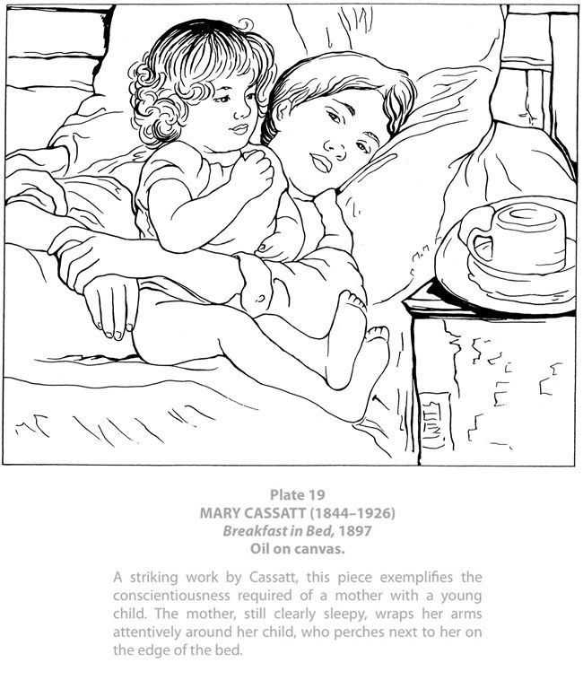 Free Mary Cassatt Coloring Pages, Download Free Mary Cassatt Coloring ...