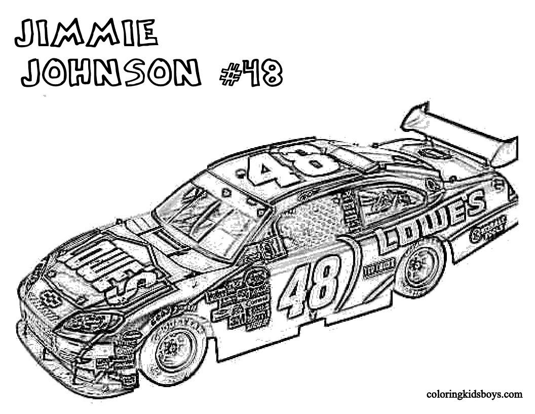 coloring pages nascar - Clip Art Library