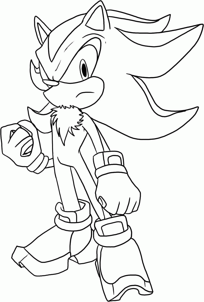 dark sonic coloring pages - Clip Art Library