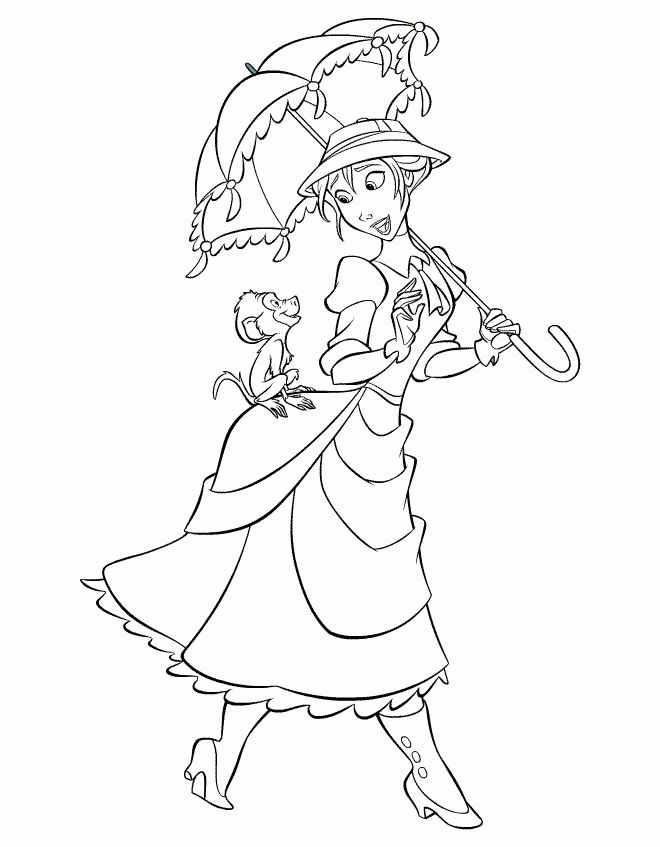 Disney Tarzan coloring pages List