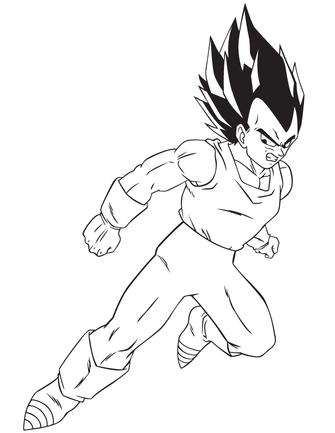 Vegeta Coloring Pages
