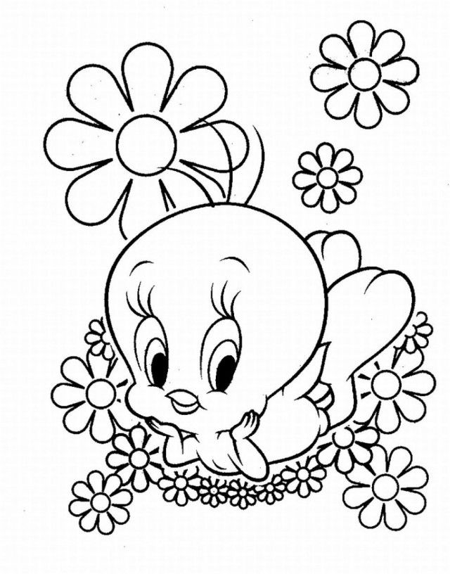 Download Cute Looney Tunes Tweety Bird Coloring Pages Or Print