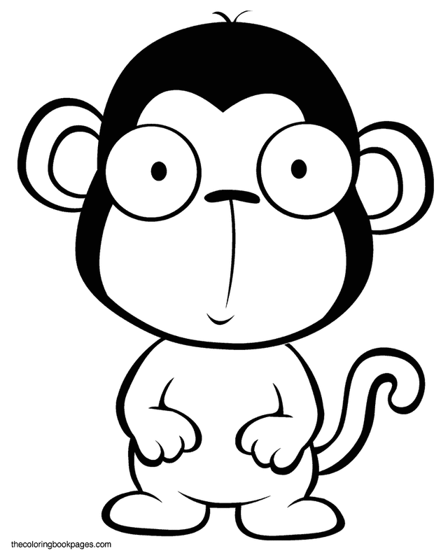 Baby Monkeys Coloring Pages