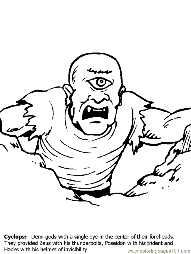 cyclops coloring pages - Clip Art Library