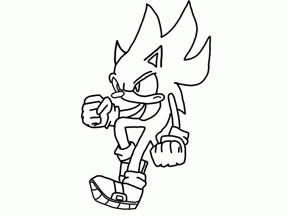 Dark Sonic Coloring Pages: Bring the Edge and Attitude to Your