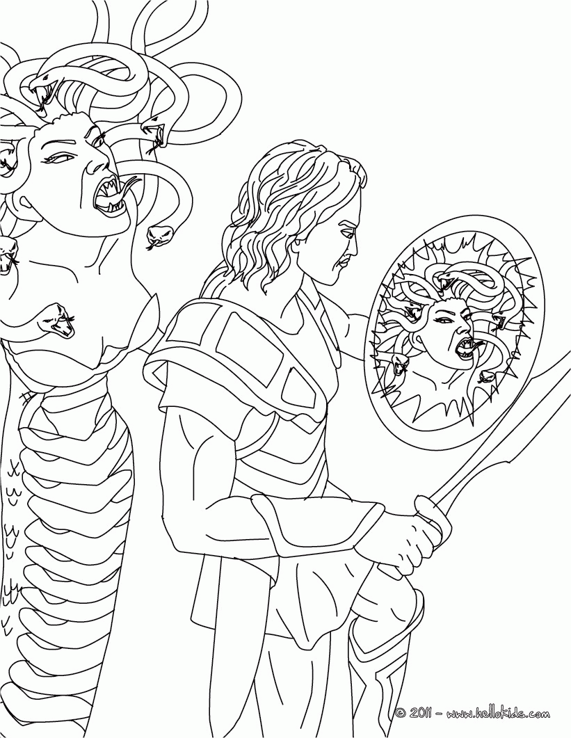 Medusa Coloring Page