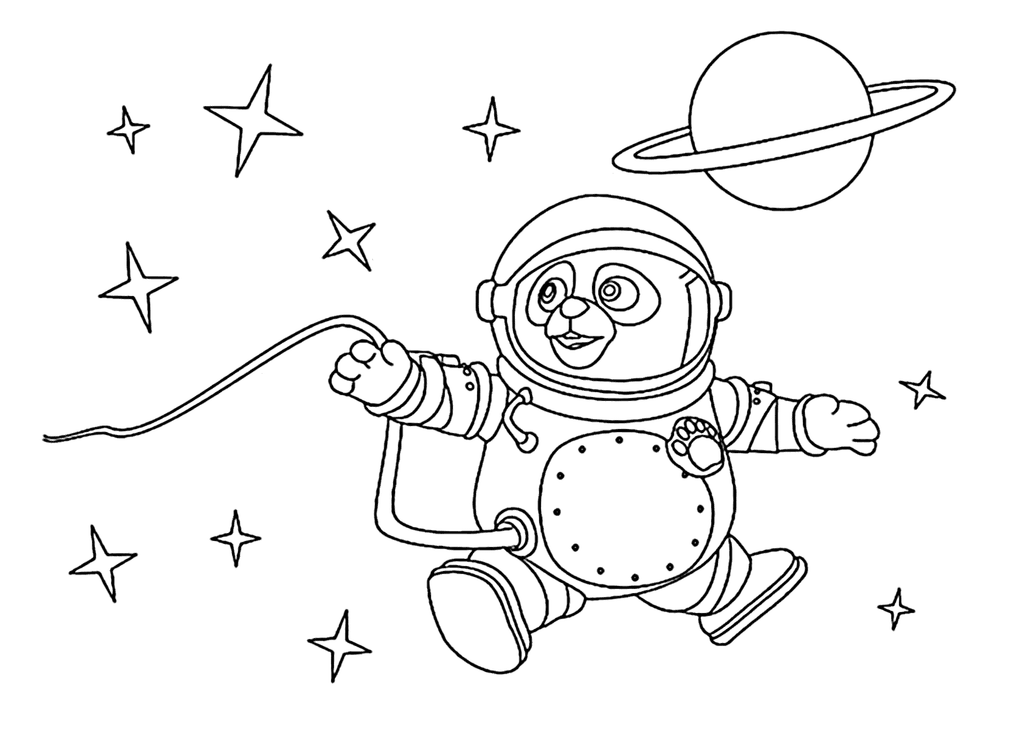 Раскраски космос для малышей