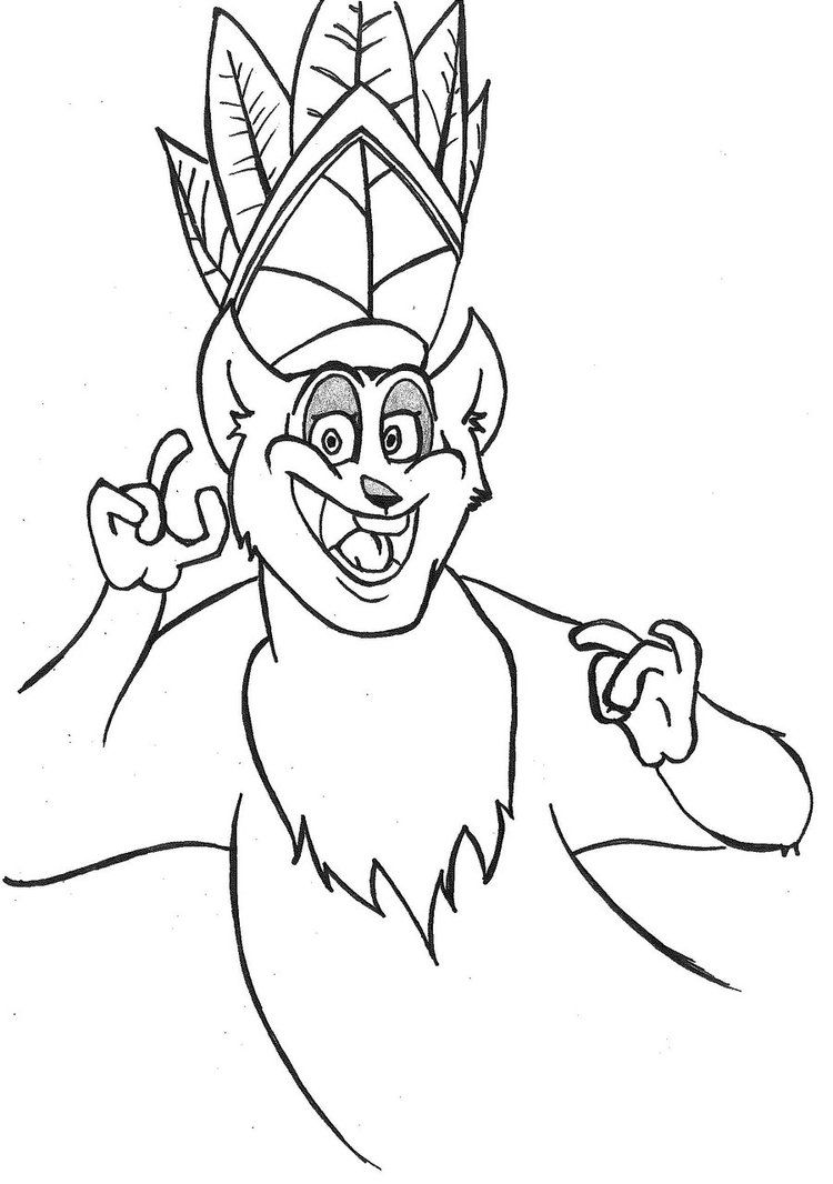 Madagascar Coloring Pages King Julien