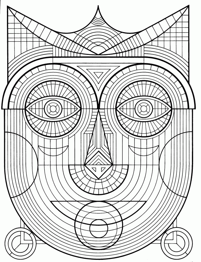 Advanced Geometric | Coloring Pages For Adults Fedical