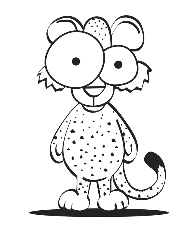 cheteah Colouring Pages