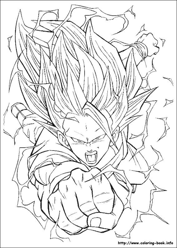 Dragon Ball Gt Colouring Pages | High Quality Coloring Pages