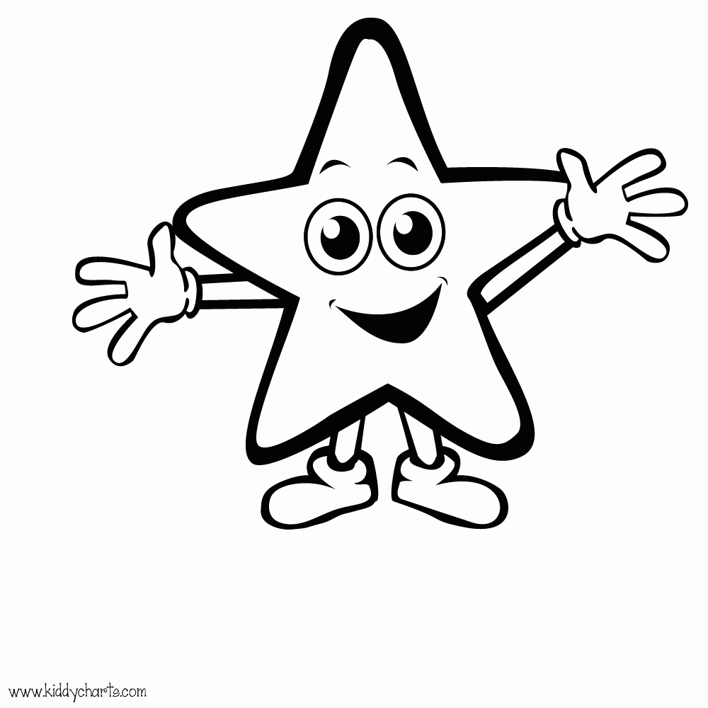 Free Star Coloring Pages For Preschoolers, Download Free Star Coloring ...