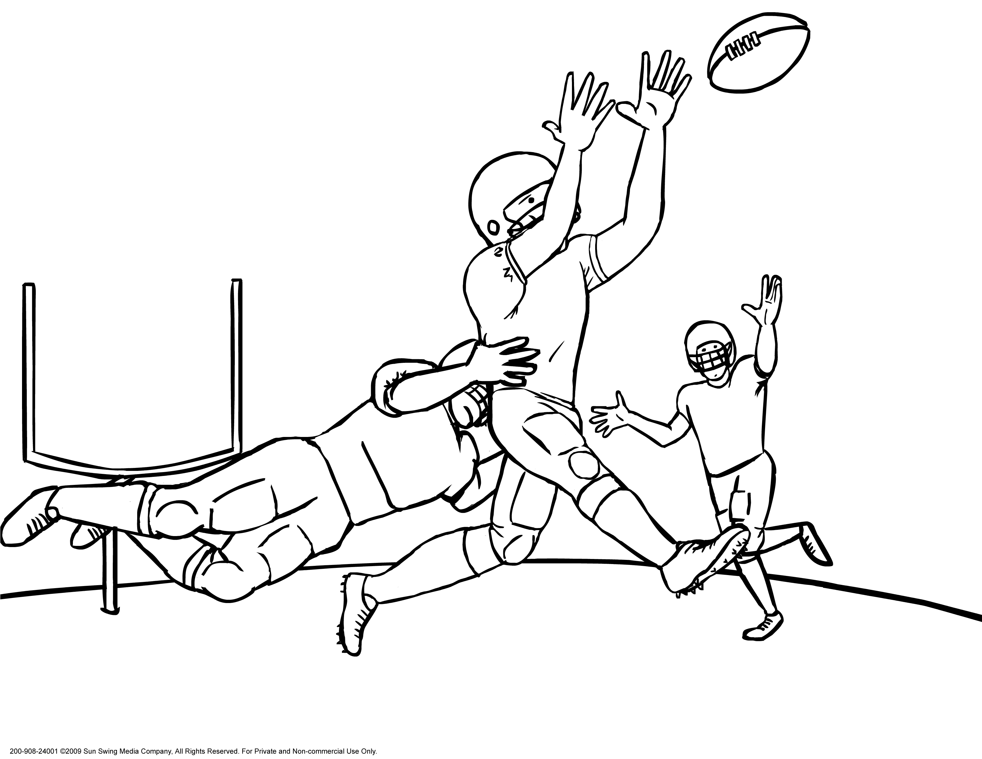 coloring pages for boys football ravens