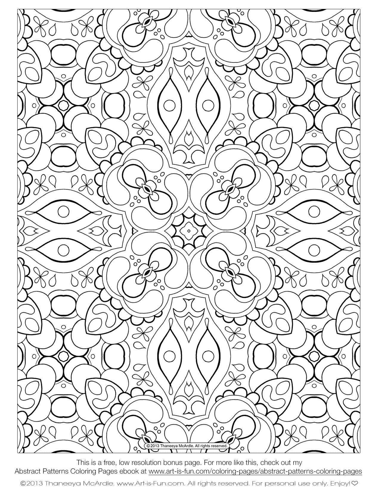 abstract coloring pages adult