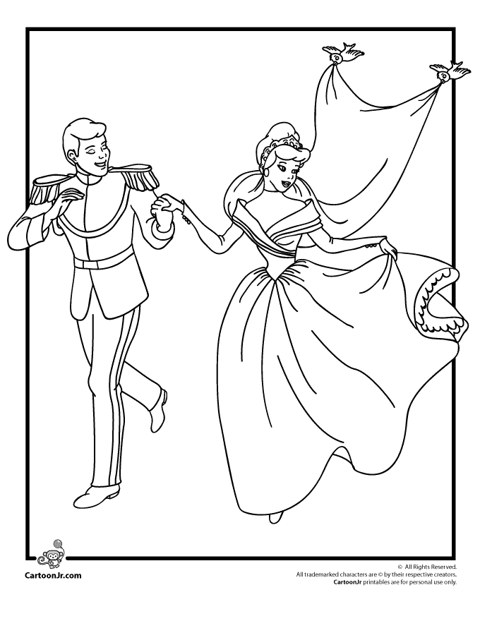 Glass Slipper Coloring Page