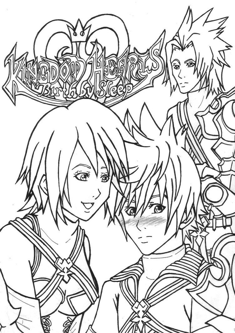 Kingdom Hearts Coloring Pages 
