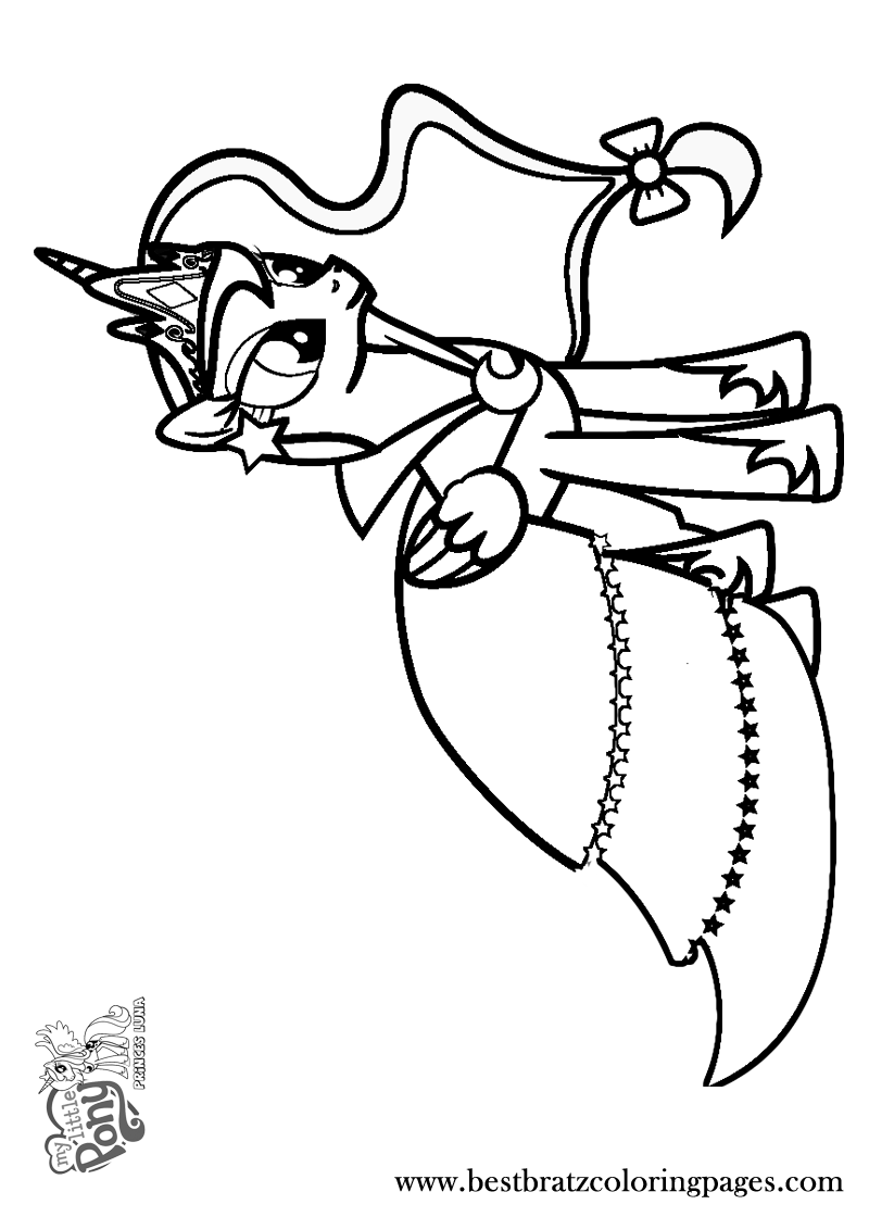 nightmare moon and luna coloring pages