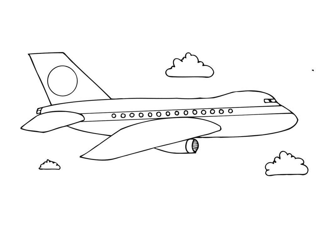 Aeroplane| Coloring Pages for Kids |Clipart Library