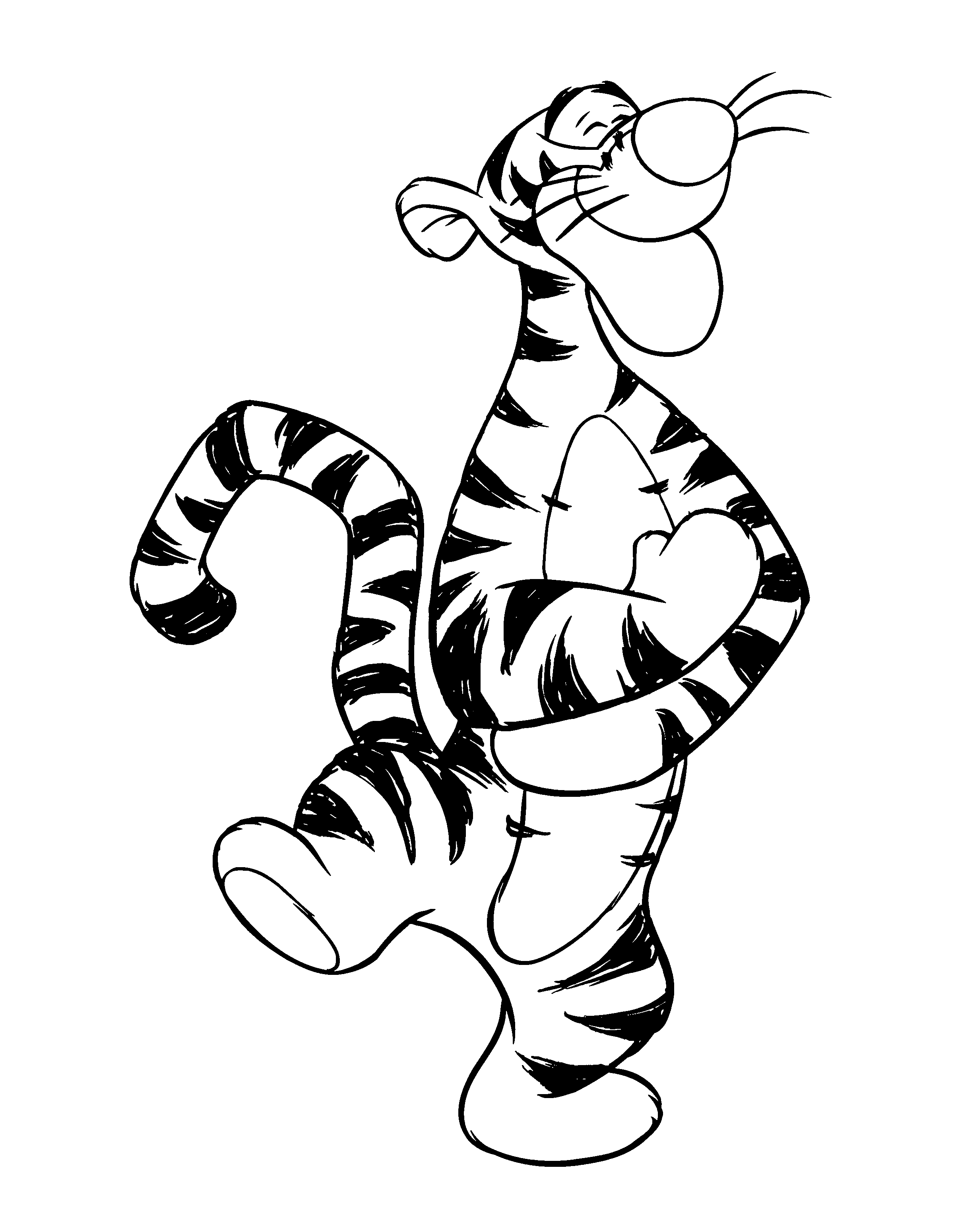 how to draw baby tigger from winnie the pooh