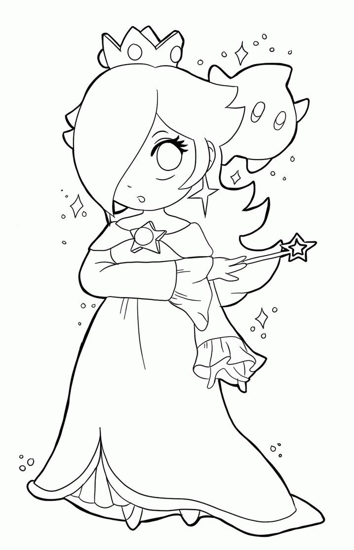 Rosalina Printable Coloring Pages | High Quality Coloring Pages