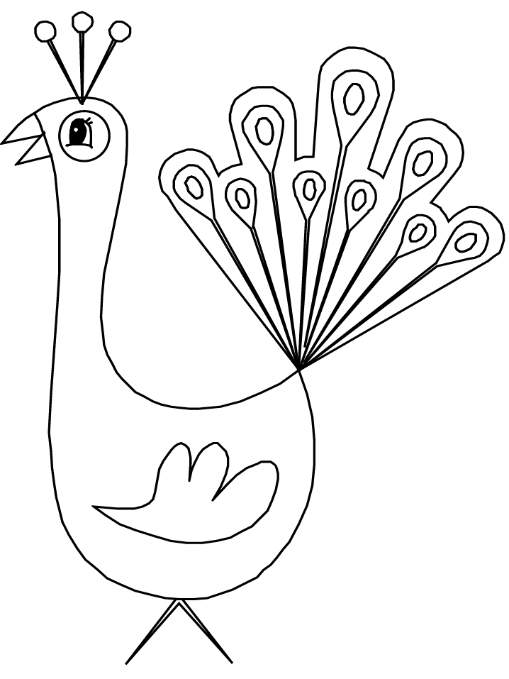 Peacock Coloring Page