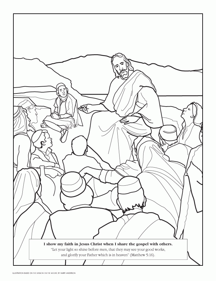 Beatitudes Colouring Pages