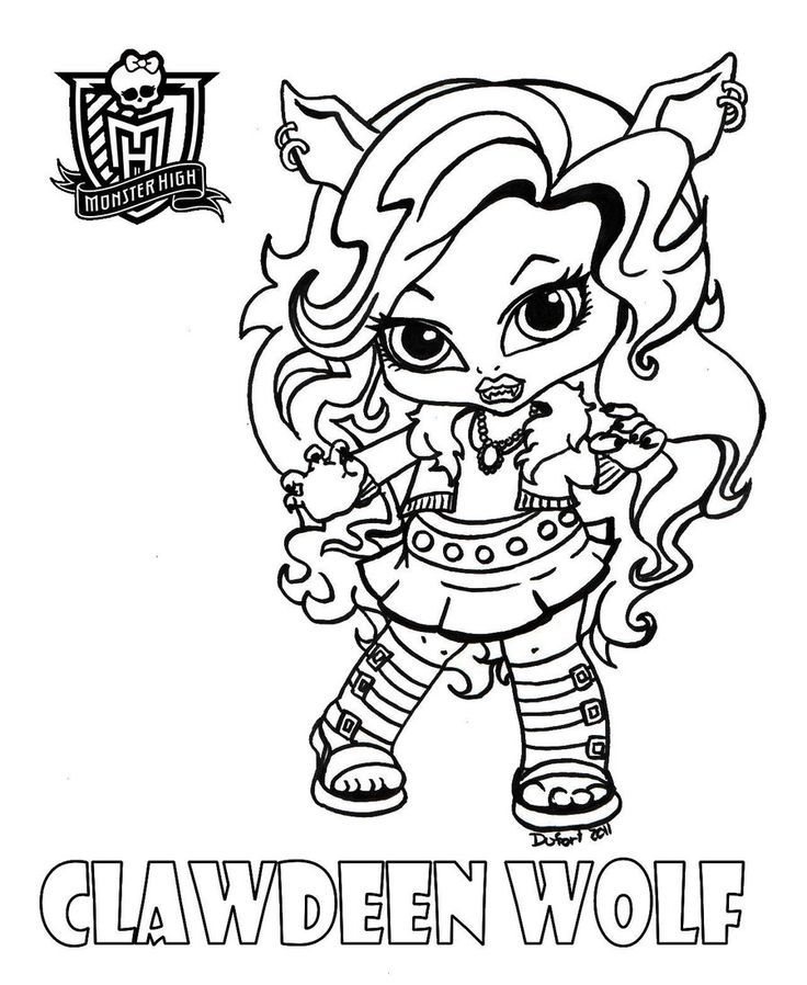 Super Free Monster High Coloring Pages Clawdeen Wolf, Download Free Clip XK-27