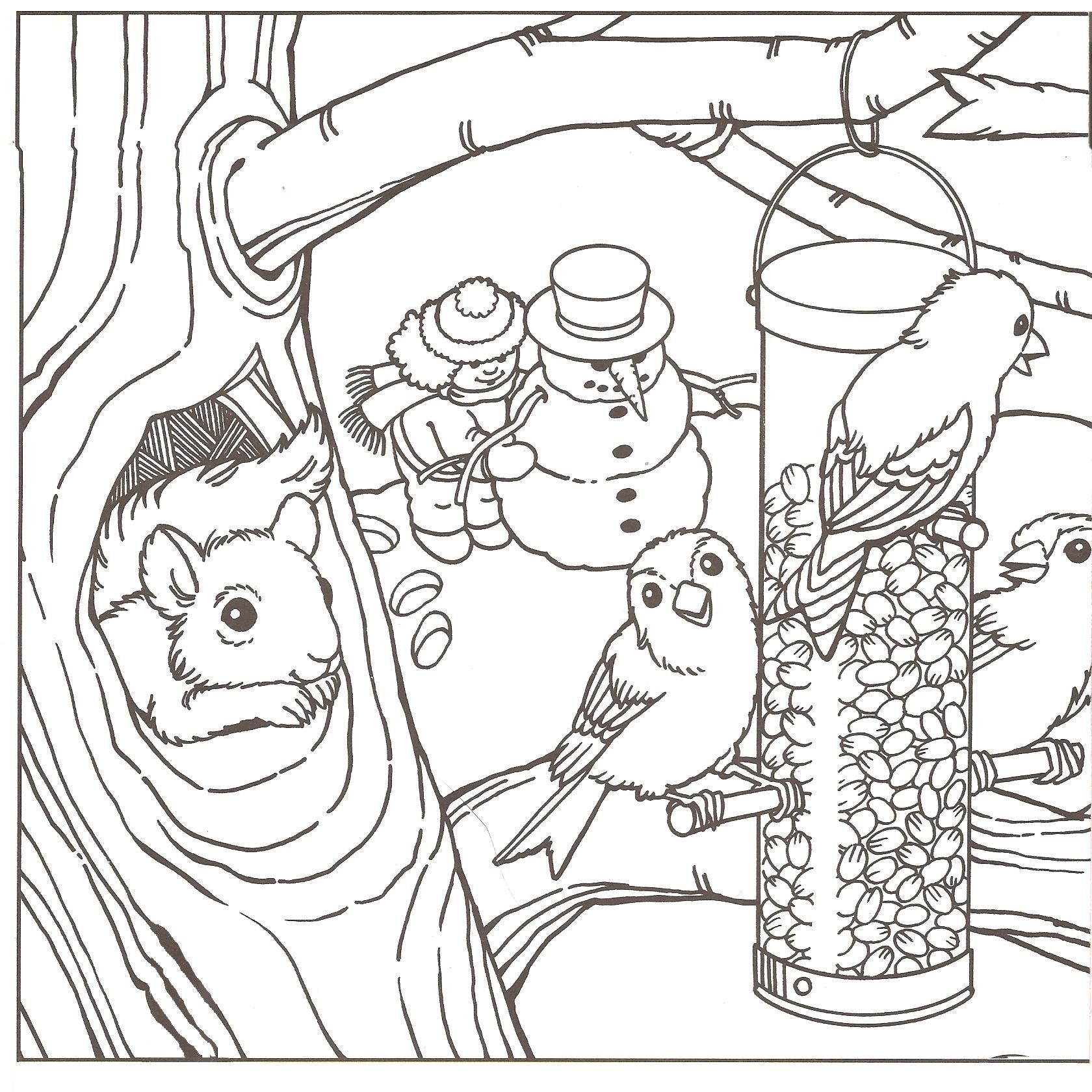 Printable 48 Winter Coloring Page | Free coloring pages