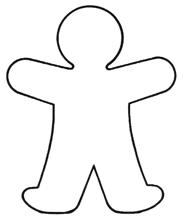 Outline Of Person Coloring Page