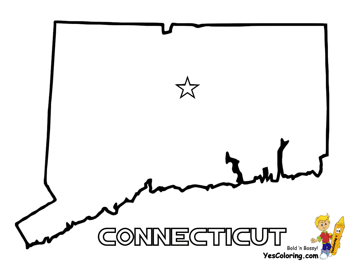 connecticut coloring pages printable - Clip Art Library