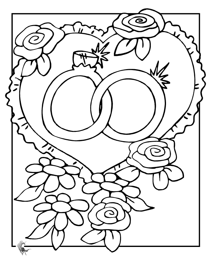 Glittering jewelry ring coloring page Free Printable! Nurieworld