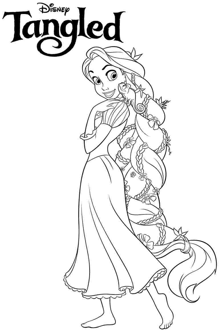 disney tangled coloring pages printable