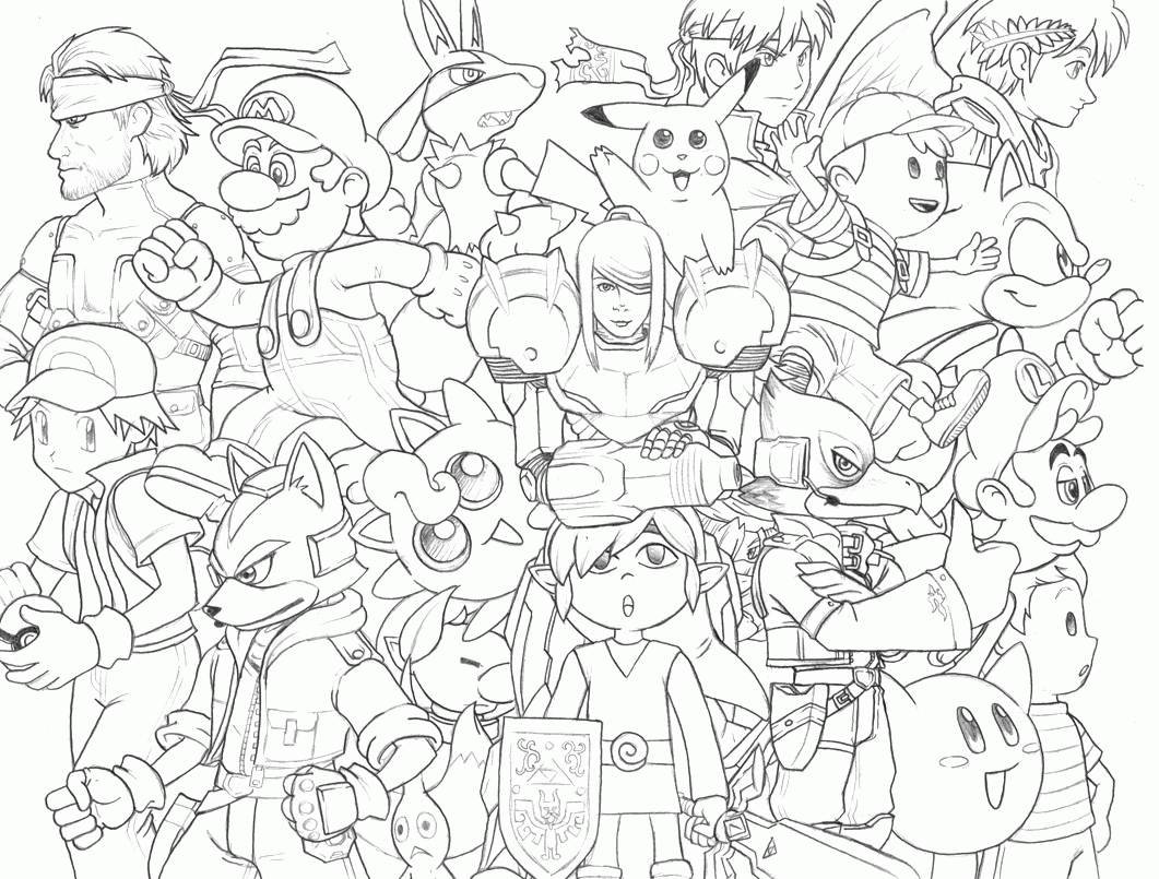 Super Smash Bros Ultimate Characters Coloring Pages 2025 Super Smash Bros Ultimate Characters Coloring Pages 2025