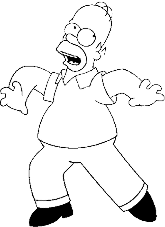 Free Homer Simpson Coloring Page Download Free Homer - vrogue.co