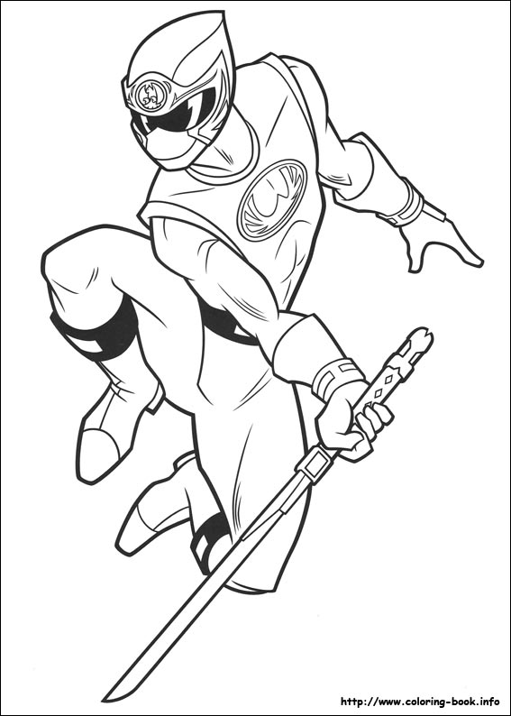 power rangers ninja storm coloring pages