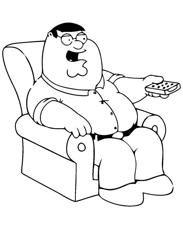 peter griffin coloring pages - Clip Art Library