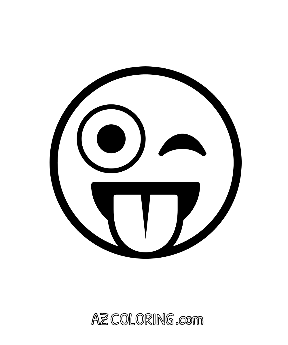 crazy emoji coloring pages - Clip Art Library
