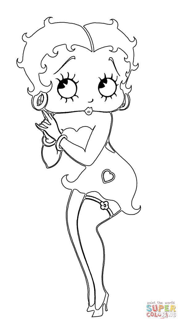Free Printable Coloring Pages Betty Boop