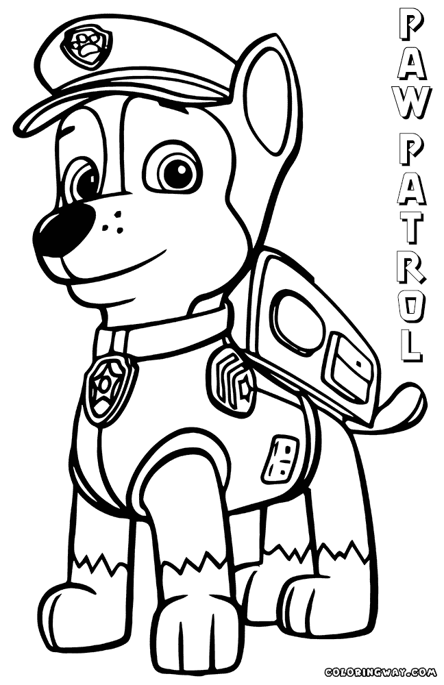 imprimir patrulla canina para colorear - Clip Art Library