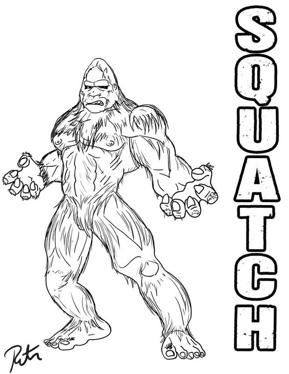 Get Creative with Bigfoot Coloring Pages: Exploring the Fun and ...