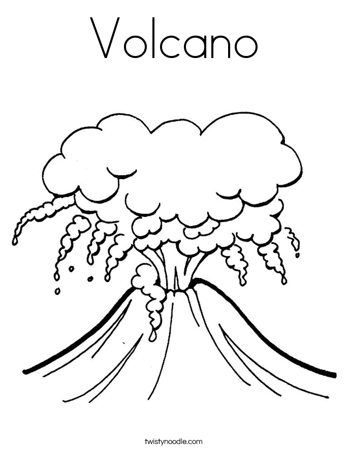 Volcano drawing  Jakes Blog