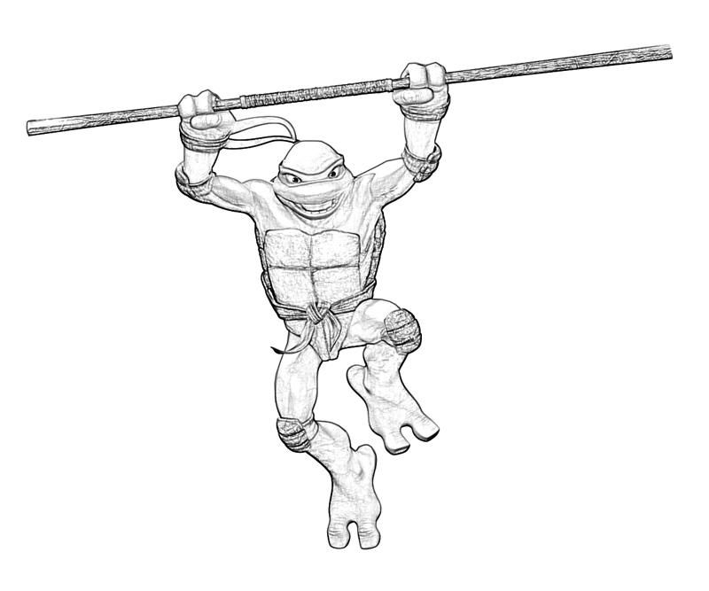 Ninja Turtles Donatello Coloring Pages