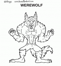 Free Free Werewolf Coloring Pages, Download Free Free Werewolf Coloring ...
