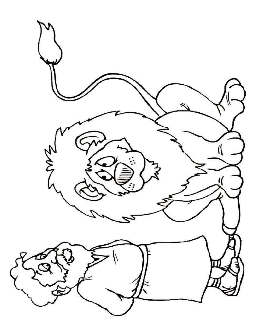 Free Daniel In The Lion Den Coloring Pages, Download Free Daniel In The ...