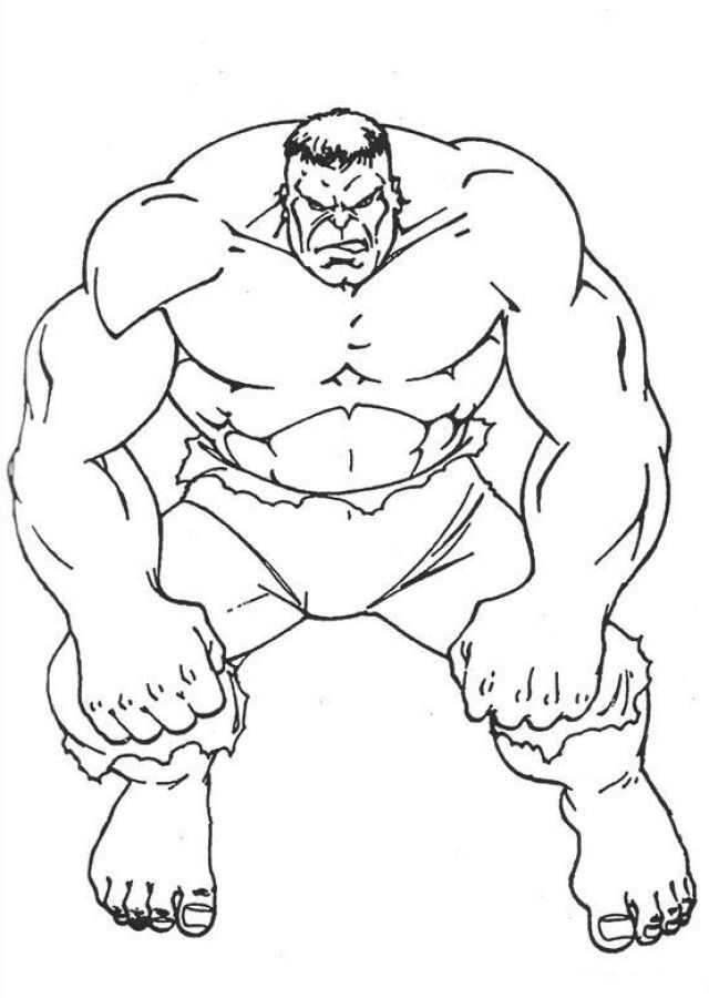 hulk cartoon drawing