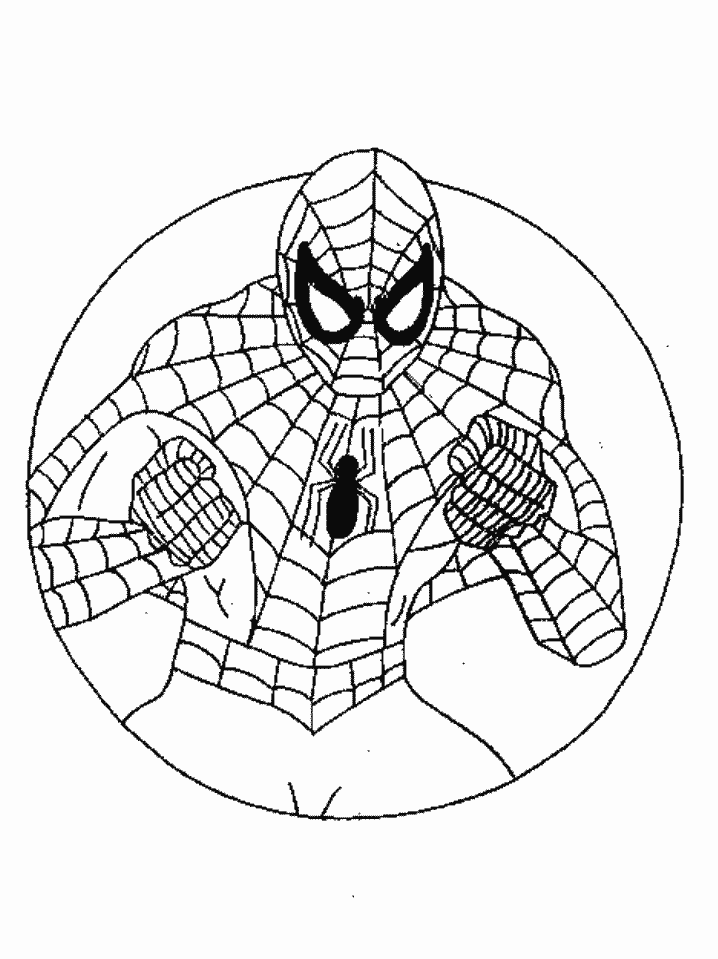 SpiderMan Coloring Page |Clipart Library