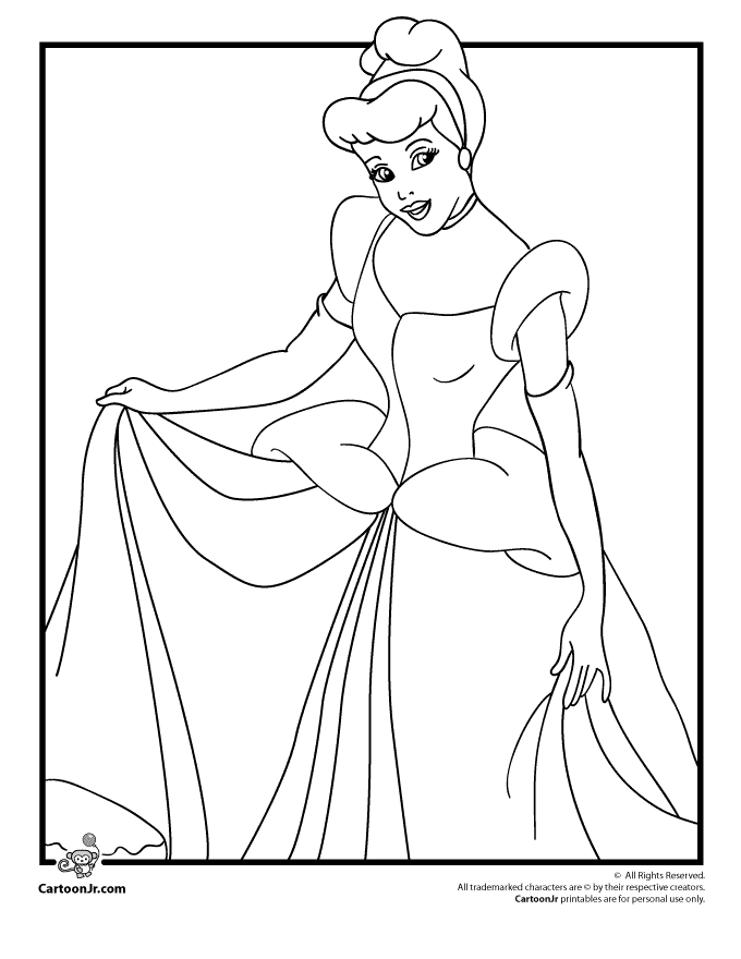 Cinderella Color Pages